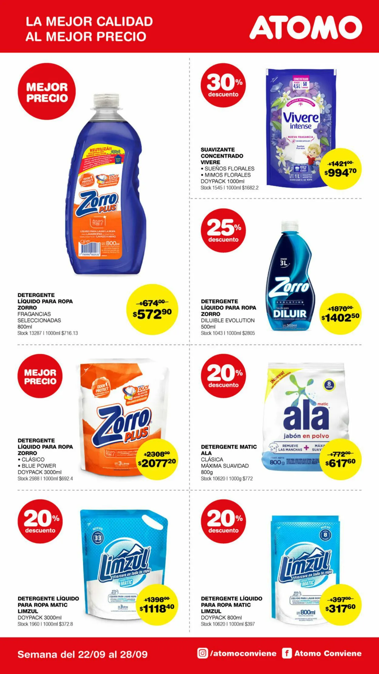 Ofertas de ATOMO Conviene 22 de septiembre al 28 de septiembre 2024 - Página 16 del catálogo
