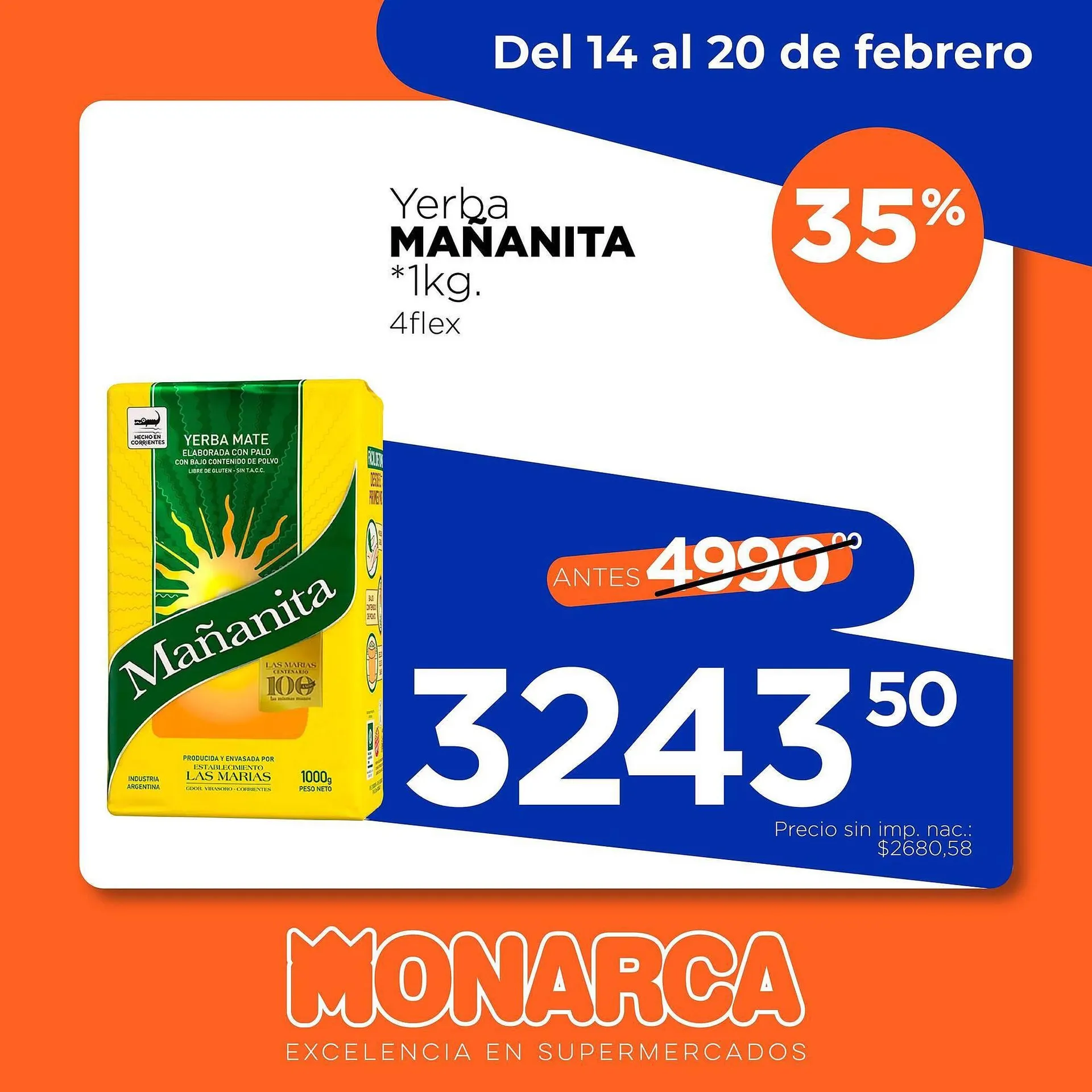Ofertas de Catálogo Supermercados Monarca 14 de febrero al 20 de febrero 2026 - Página 2 del catálogo