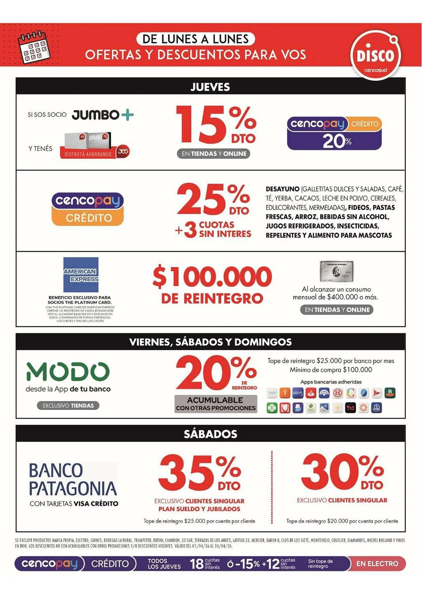 Ofertas de Folleto Disco 2 de abril al 5 de abril 2026 - Página 12 del catálogo