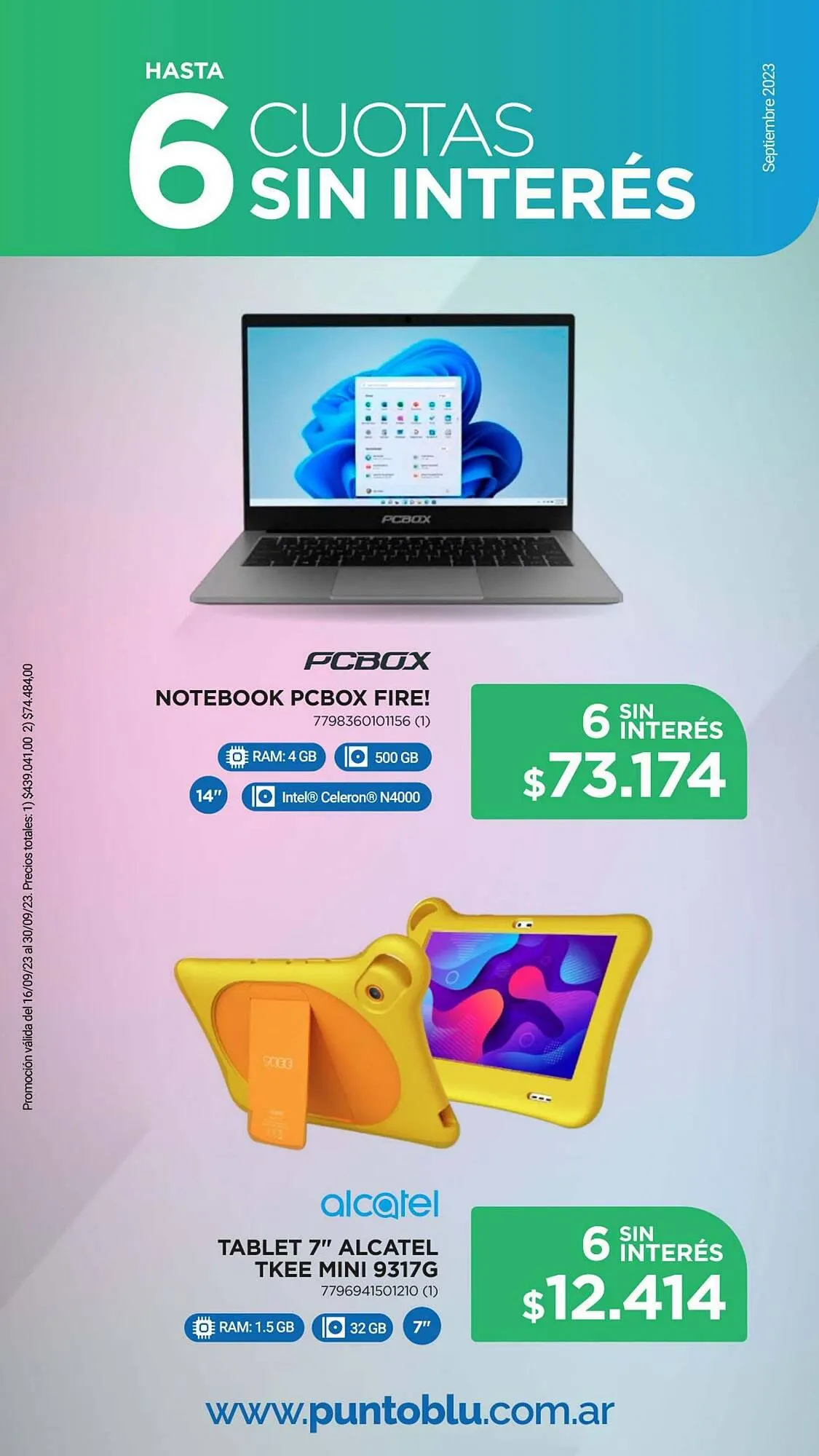 Ofertas de Catálogo Punto Blu 18 de septiembre al 30 de septiembre 2023 - Página 11 del catálogo