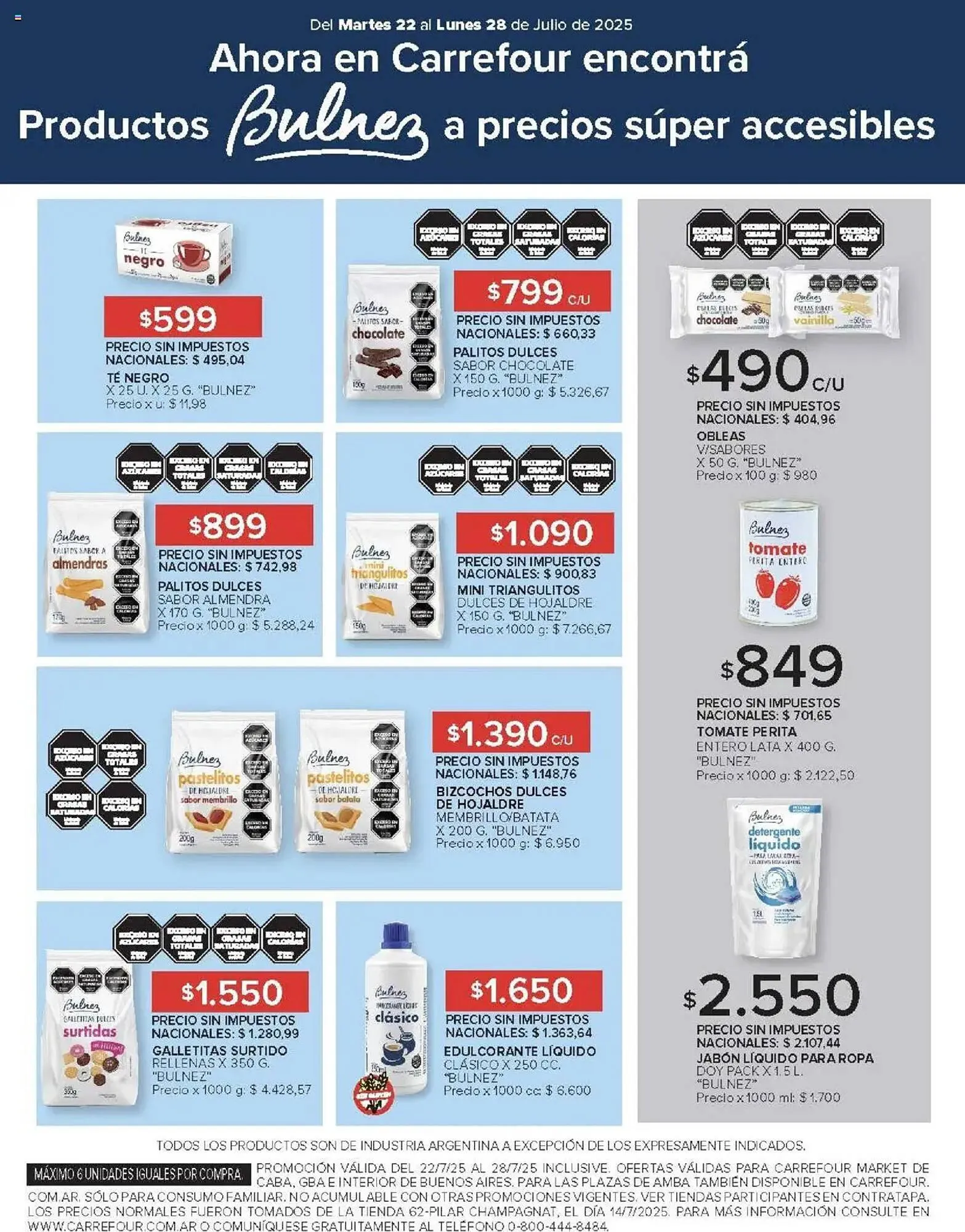 Ofertas de Catálogo Carrefour Market 22 de julio al 28 de julio 2025 - Página 15 del catálogo