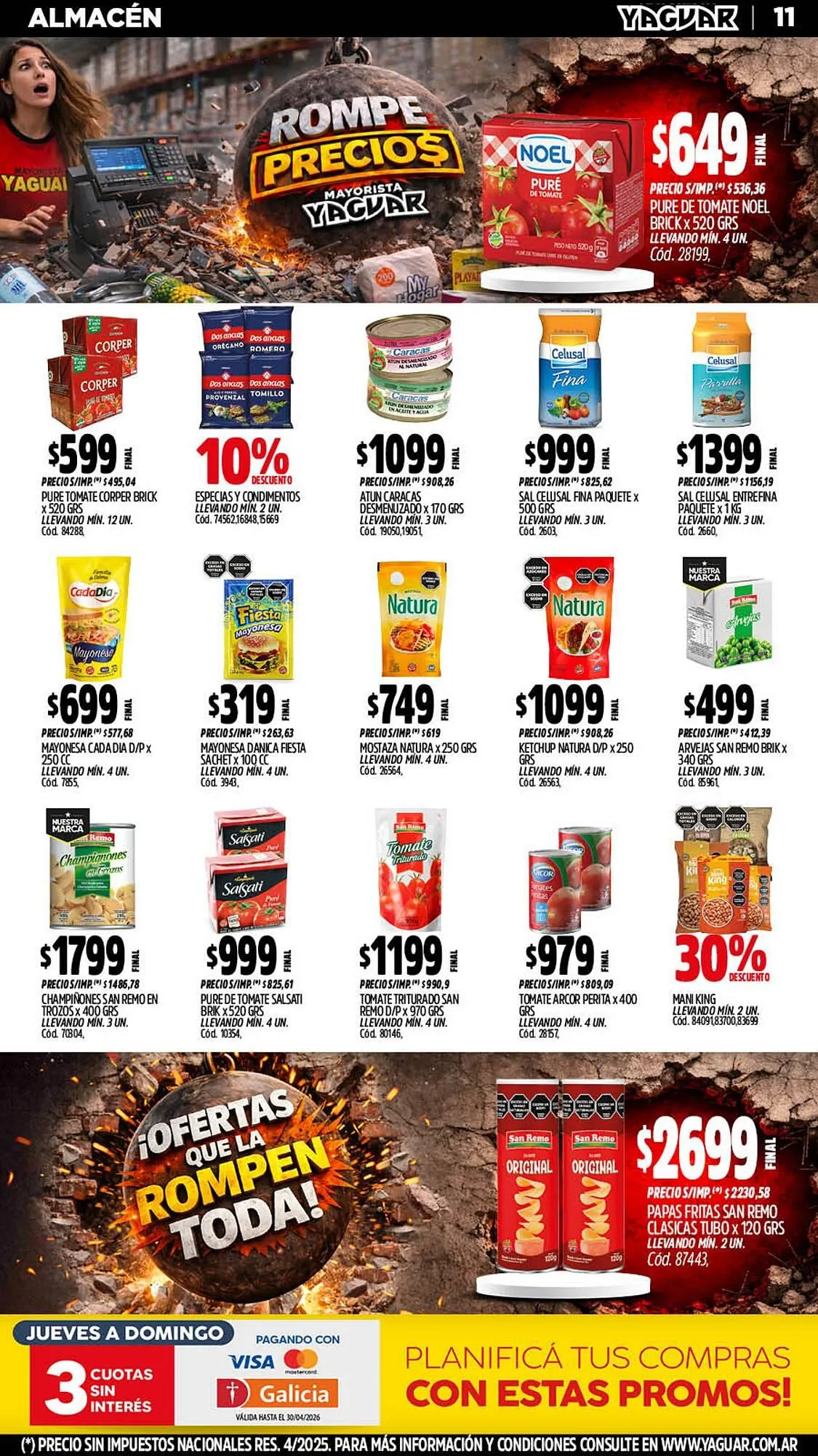 Ofertas de Catálogo Supermercados Yaguar 20 de abril al 26 de abril 2026 - Página 11 del catálogo