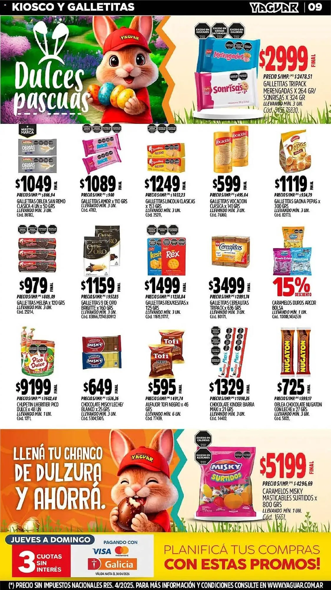 Ofertas de Catálogo Supermercados Yaguar 30 de marzo al 5 de abril 2026 - Página 8 del catálogo