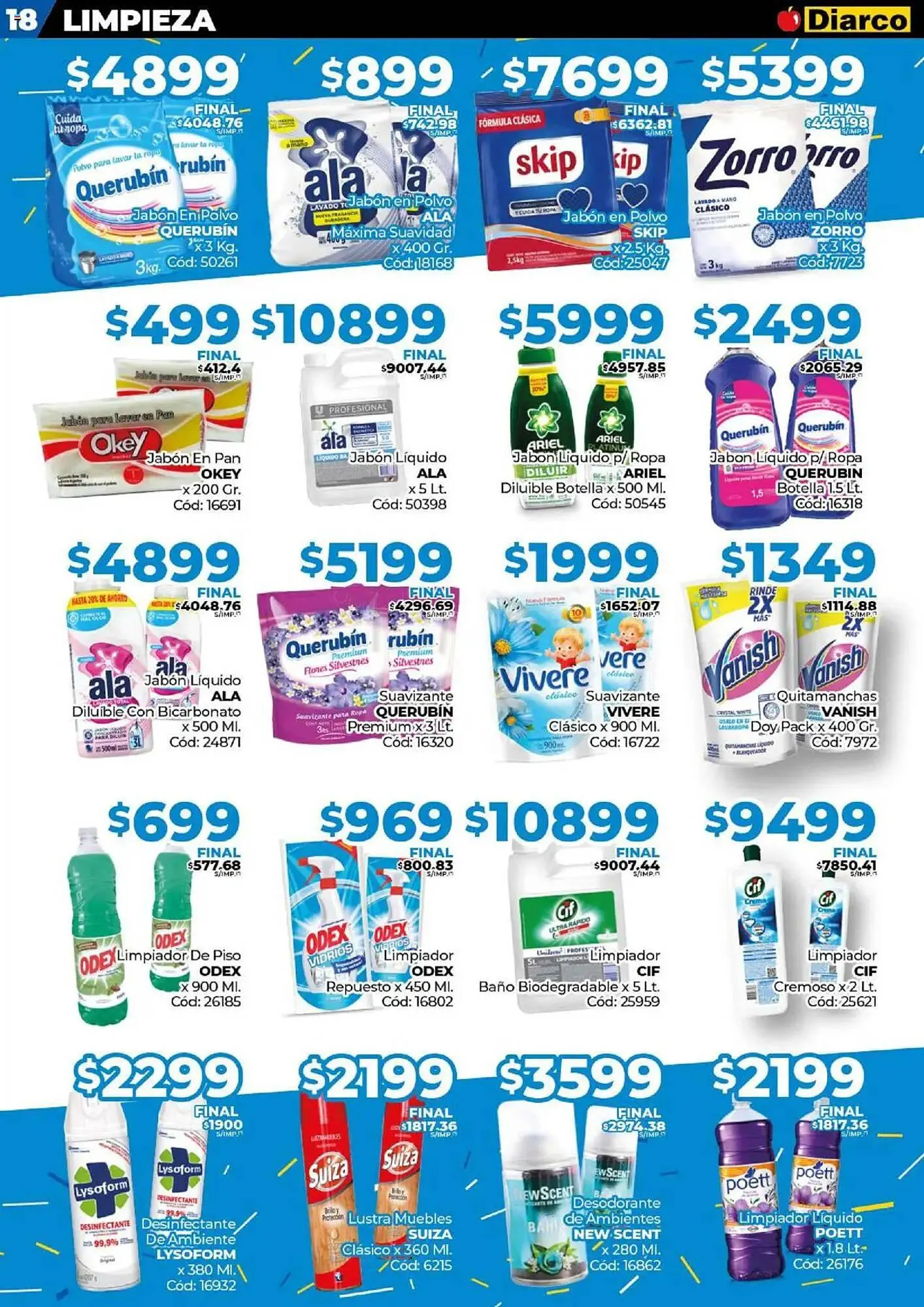 Ofertas de Catálogo Diarco 21 de julio al 26 de julio 2025 - Página 18 del catálogo