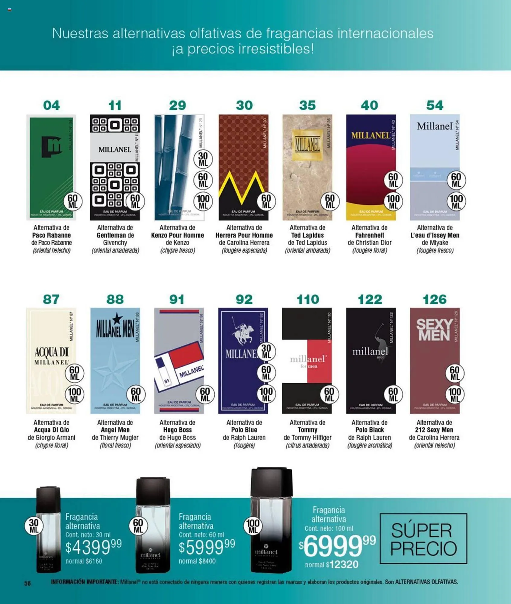 Ofertas de Catálogo Millanel Cosmética 13 de noviembre al 10 de diciembre 2023 - Página 56 del catálogo