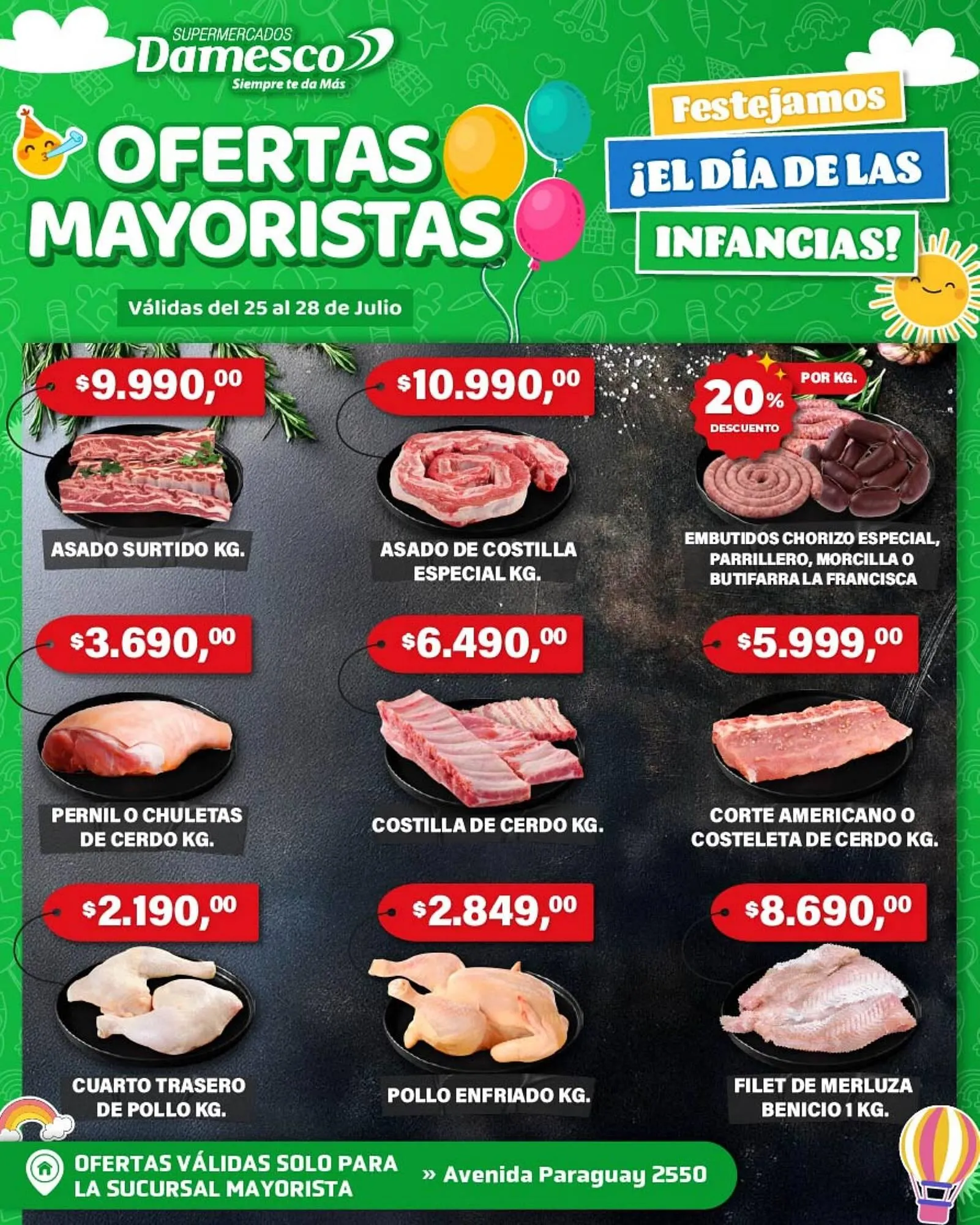 Ofertas de Catálogo Supermercados Damesco 25 de julio al 28 de julio 2025 - Página 1 del catálogo