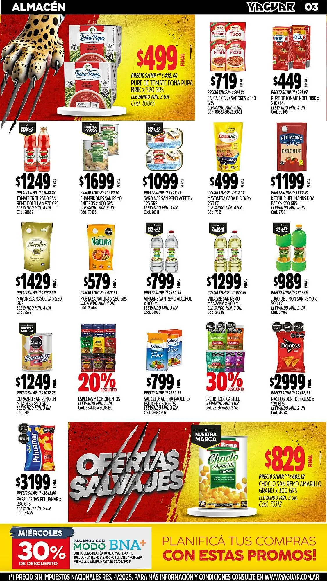 Ofertas de Catálogo Supermercados Yaguar 30 de junio al 6 de julio 2025 - Página 3 del catálogo