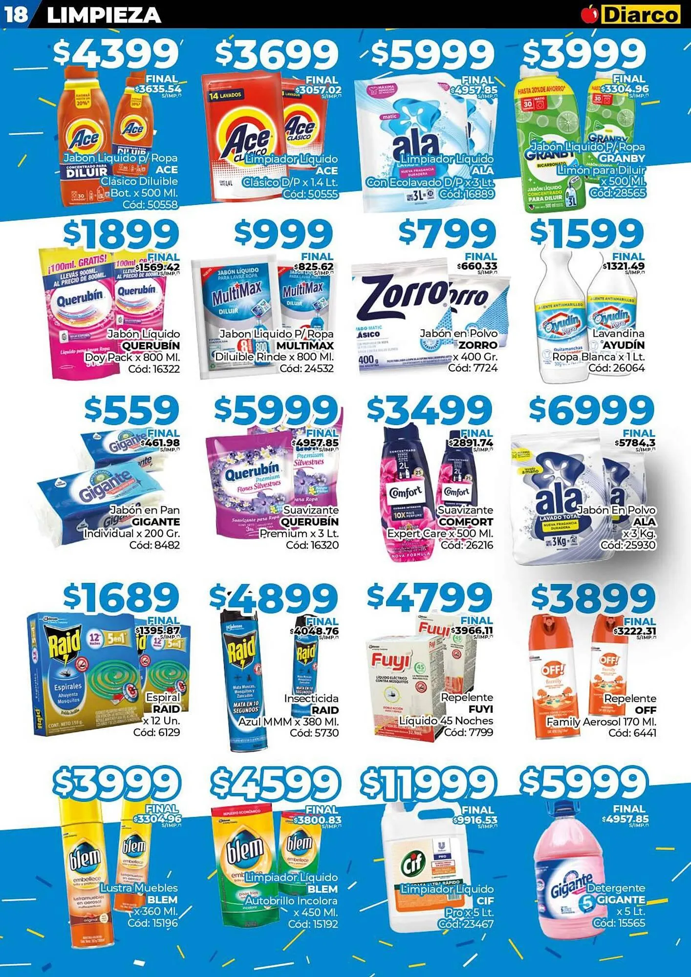 Ofertas de Catálogo Diarco 25 de agosto al 30 de agosto 2025 - Página 18 del catálogo