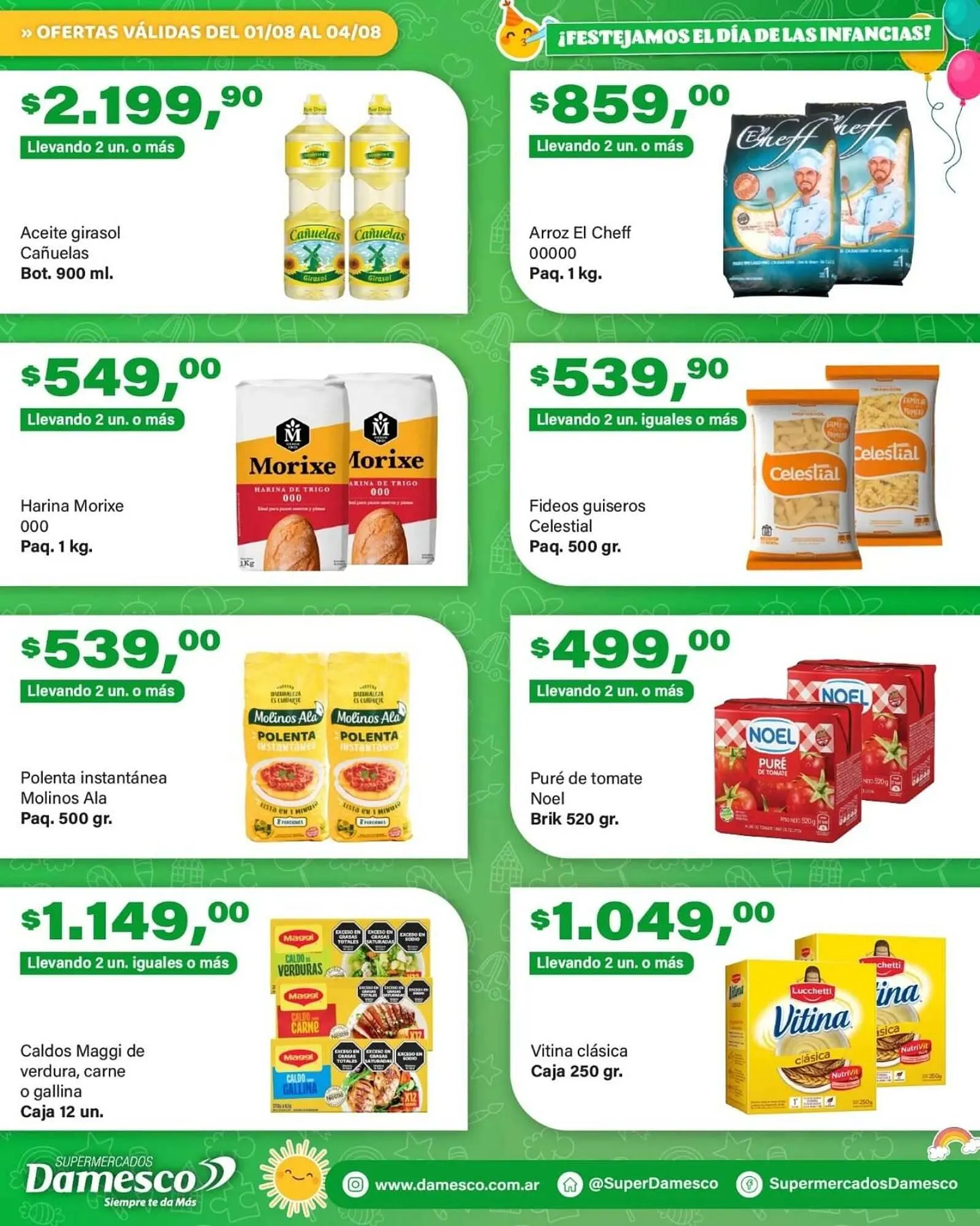 Ofertas de Catálogo Supermercados Damesco 1 de agosto al 4 de agosto 2025 - Página 3 del catálogo