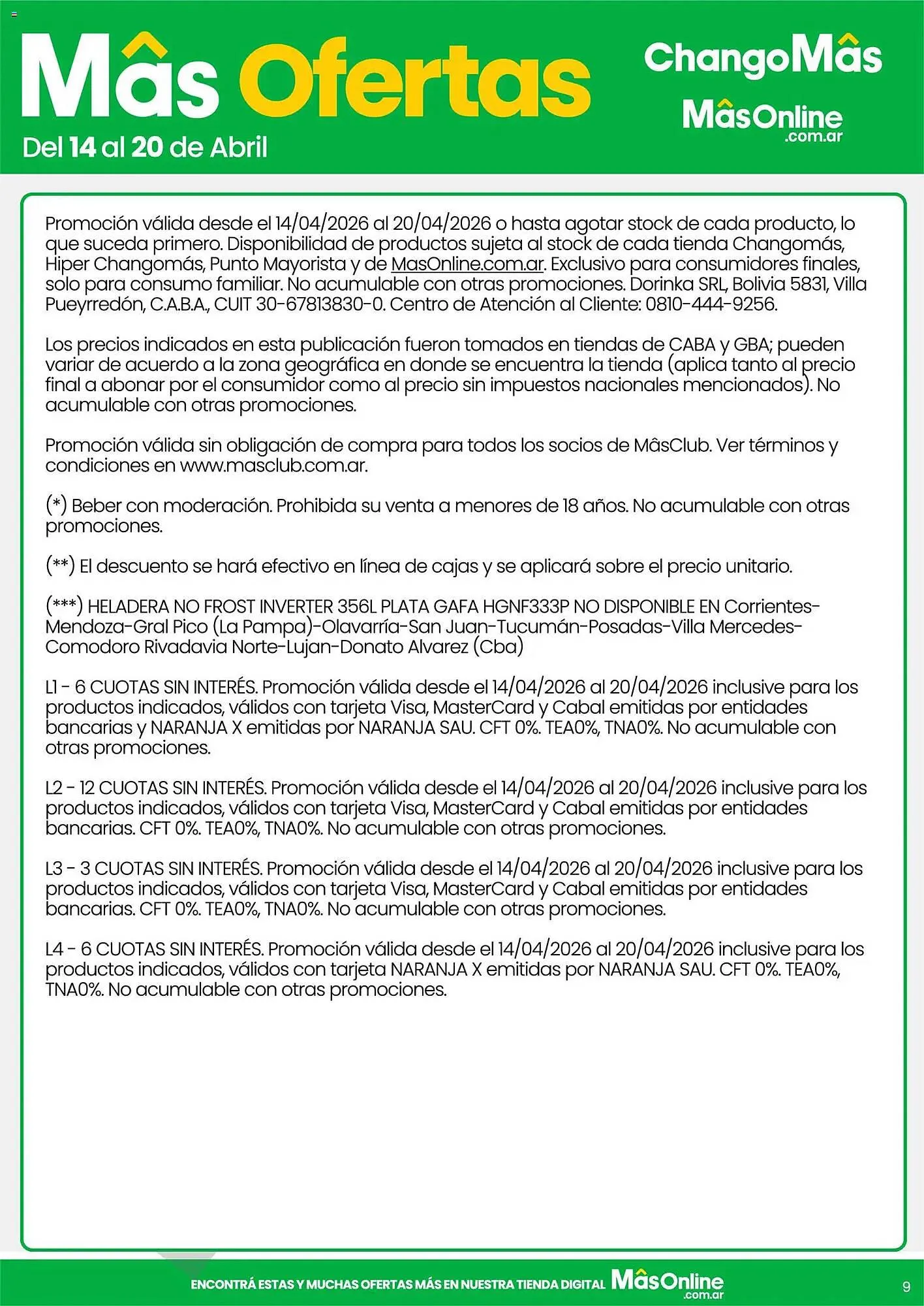 Ofertas de Catálogo Changomas 14 de abril al 20 de abril 2026 - Página 11 del catálogo