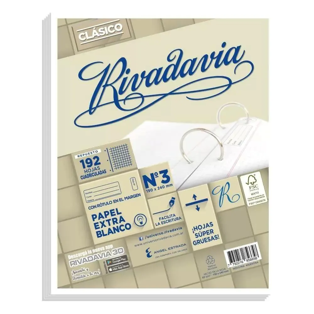 RP.RIVADA.N�3 192H CU S/B