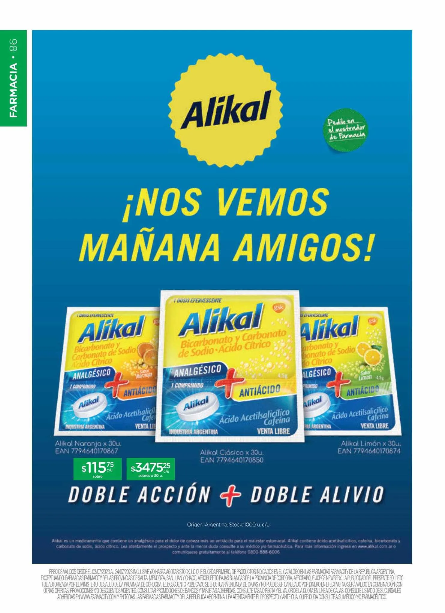 Ofertas de Catálogo Farmacity 7 de julio al 25 de julio 2023 - Página 85 del catálogo