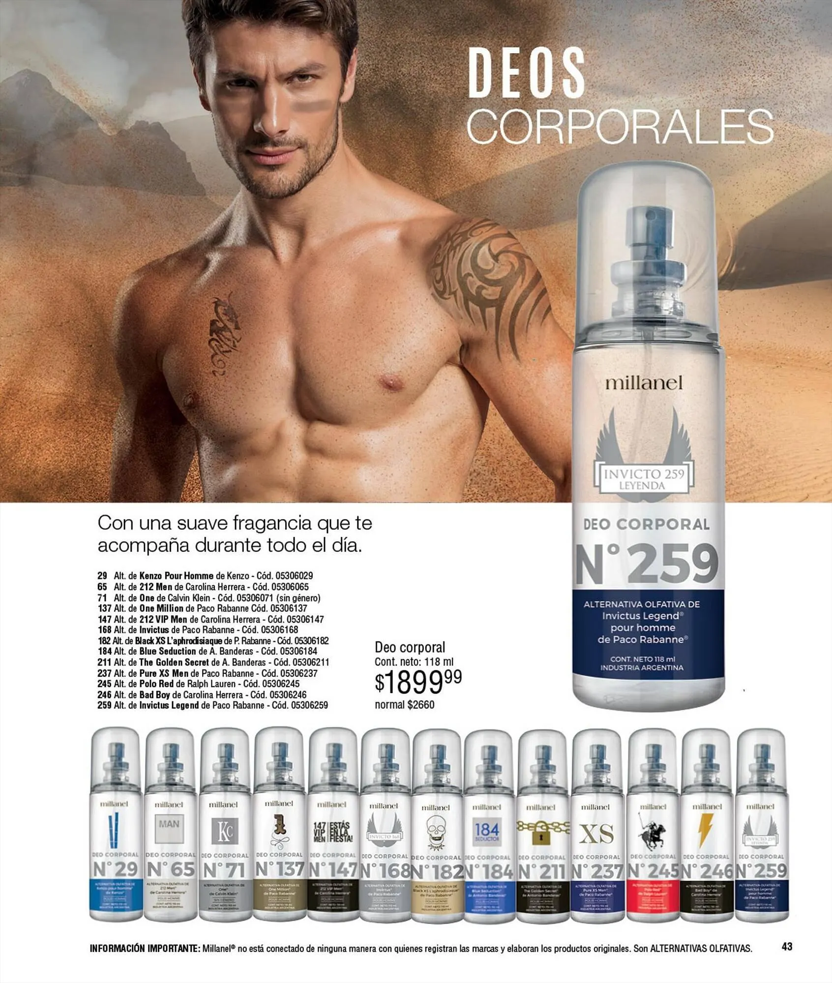 Ofertas de Catálogo Millanel Cosmética 18 de septiembre al 15 de octubre 2023 - Página 43 del catálogo