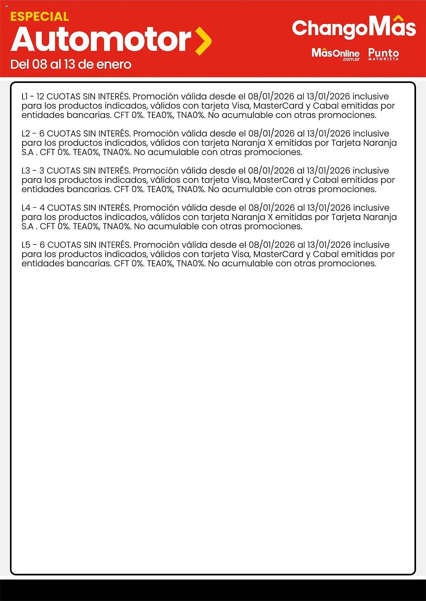 Ofertas de Catálogo Changomas 8 de enero al 14 de enero 2026 - Página 10 del catálogo