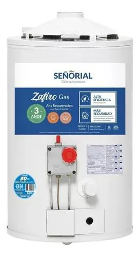 Termotanque multigas Señorial Zafiro TSZ-30 blanco 30L