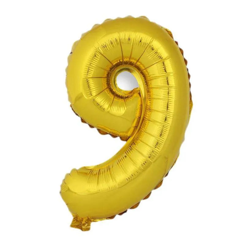 Número Nashville 9 Dorado 40cm