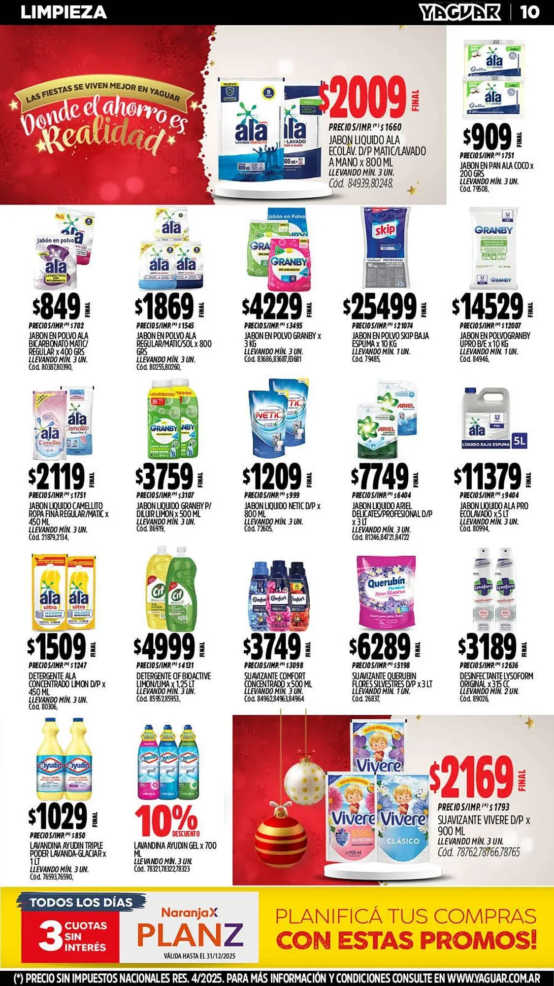 Ofertas de Catálogo Supermercados Yaguar 31 de diciembre al 4 de enero 2026 - Página 11 del catálogo