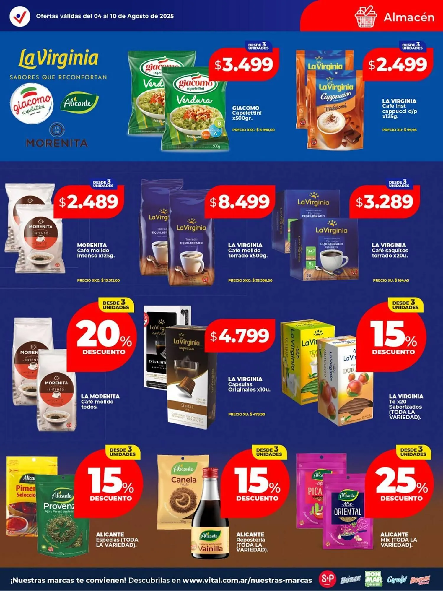 Ofertas de Catálogo Supermayorista Vital 4 de agosto al 10 de agosto 2025 - Página 19 del catálogo