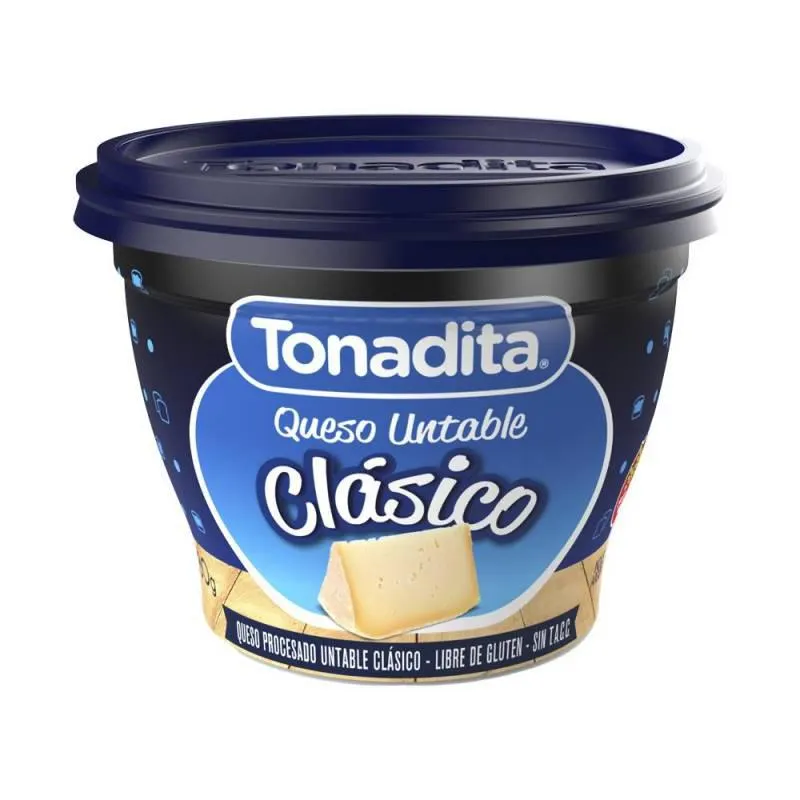 Queso Untable Clasico Tonadita x 180 g.