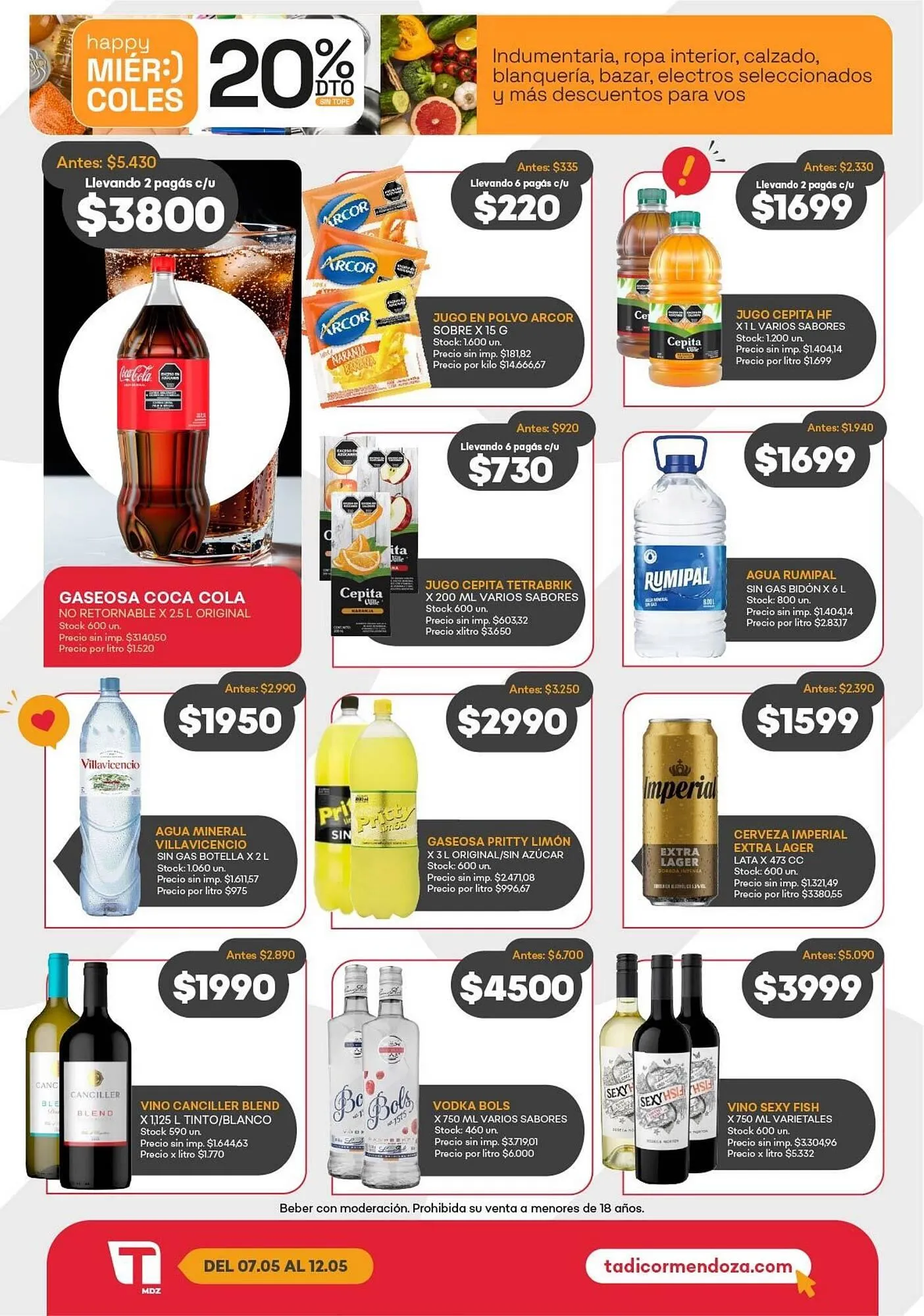 Ofertas de Catálogo Supermercados Tadicor 6 de mayo al 12 de mayo 2026 - Página 3 del catálogo