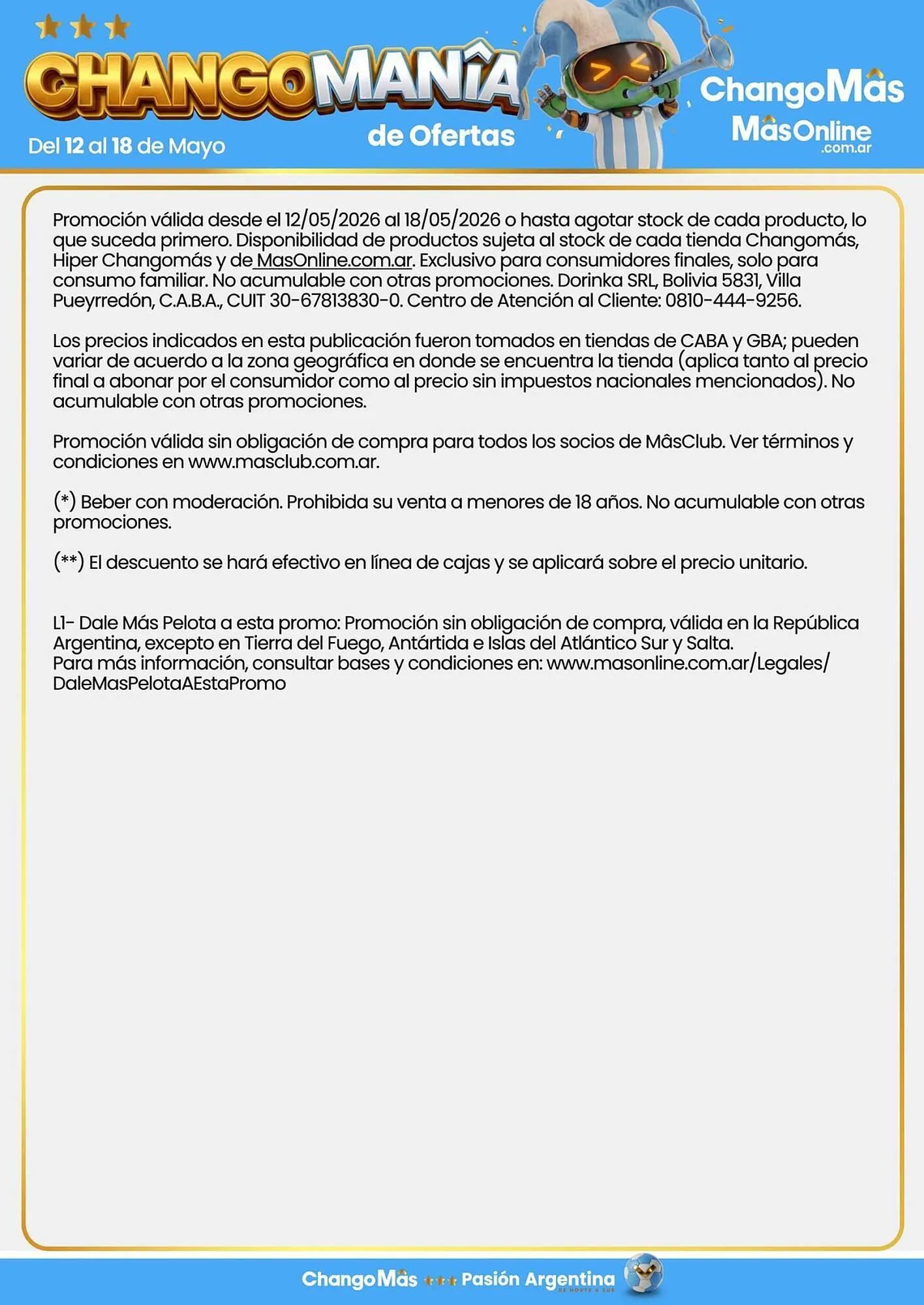 Ofertas de Catálogo Changomas 12 de mayo al 18 de mayo 2026 - Página 11 del catálogo