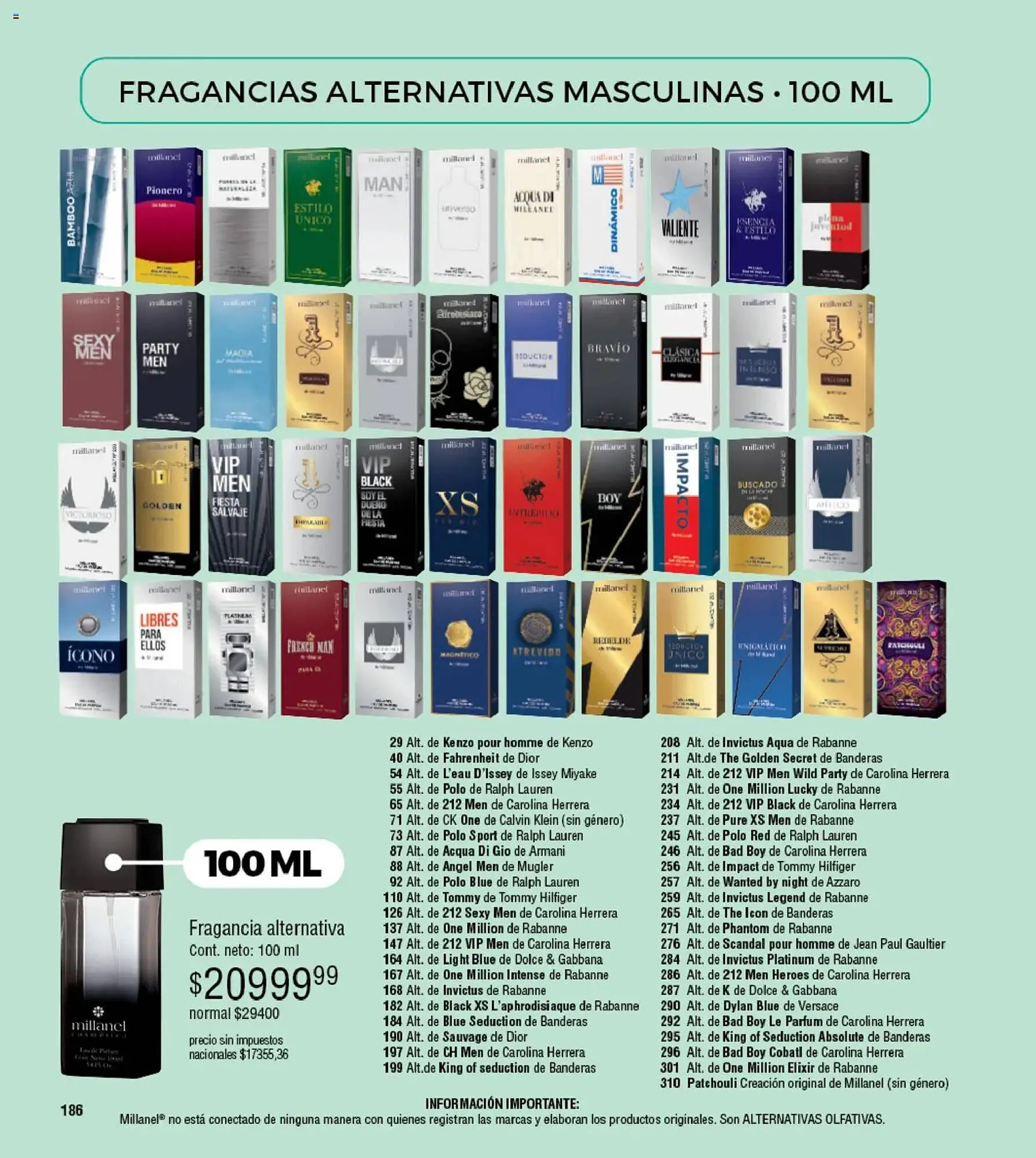 Ofertas de Catálogo Millanel Cosmética 30 de marzo al 27 de abril 2026 - Página 186 del catálogo