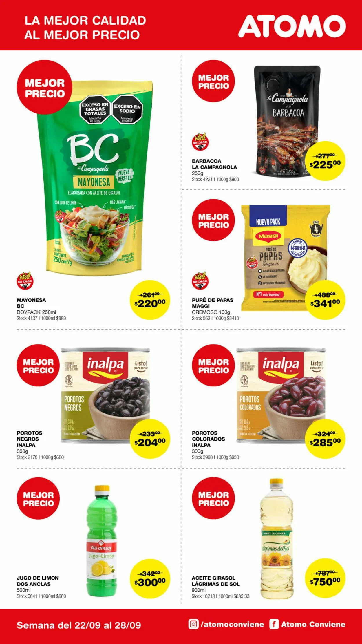 Ofertas de ATOMO Conviene 22 de septiembre al 28 de septiembre 2024 - Página 8 del catálogo