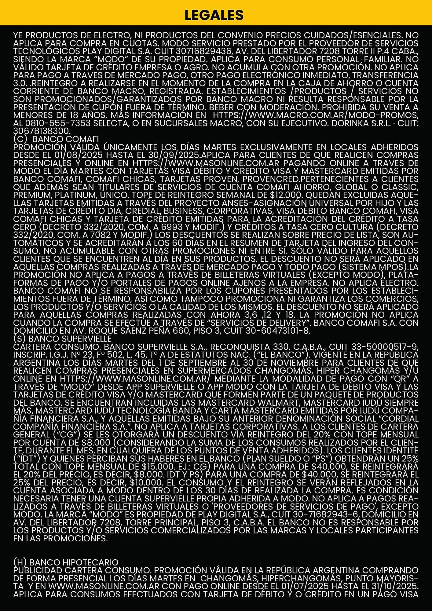 Ofertas de catálogo Changomas 1 de septiembre al 30 de septiembre 2025 - Página 7 del catálogo