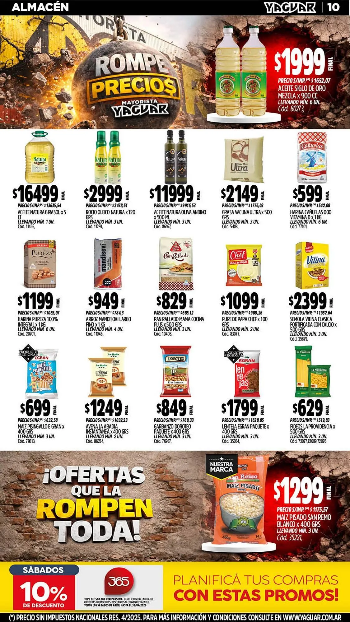 Ofertas de Catálogo Supermercados Yaguar 20 de abril al 26 de abril 2026 - Página 10 del catálogo