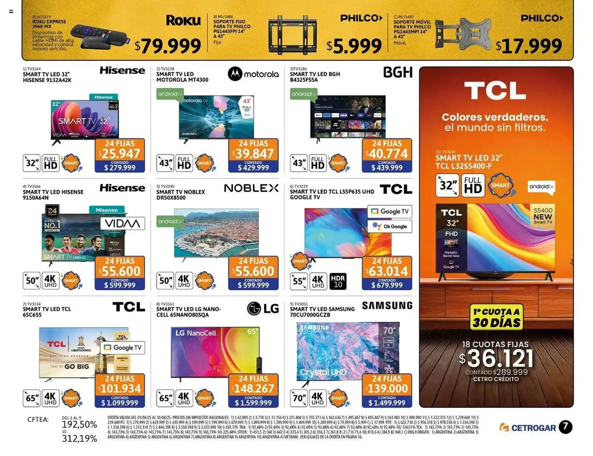 Ofertas de Catálogo Cetrogar 1 de abril al 30 de abril 2025 - Página 7 del catálogo