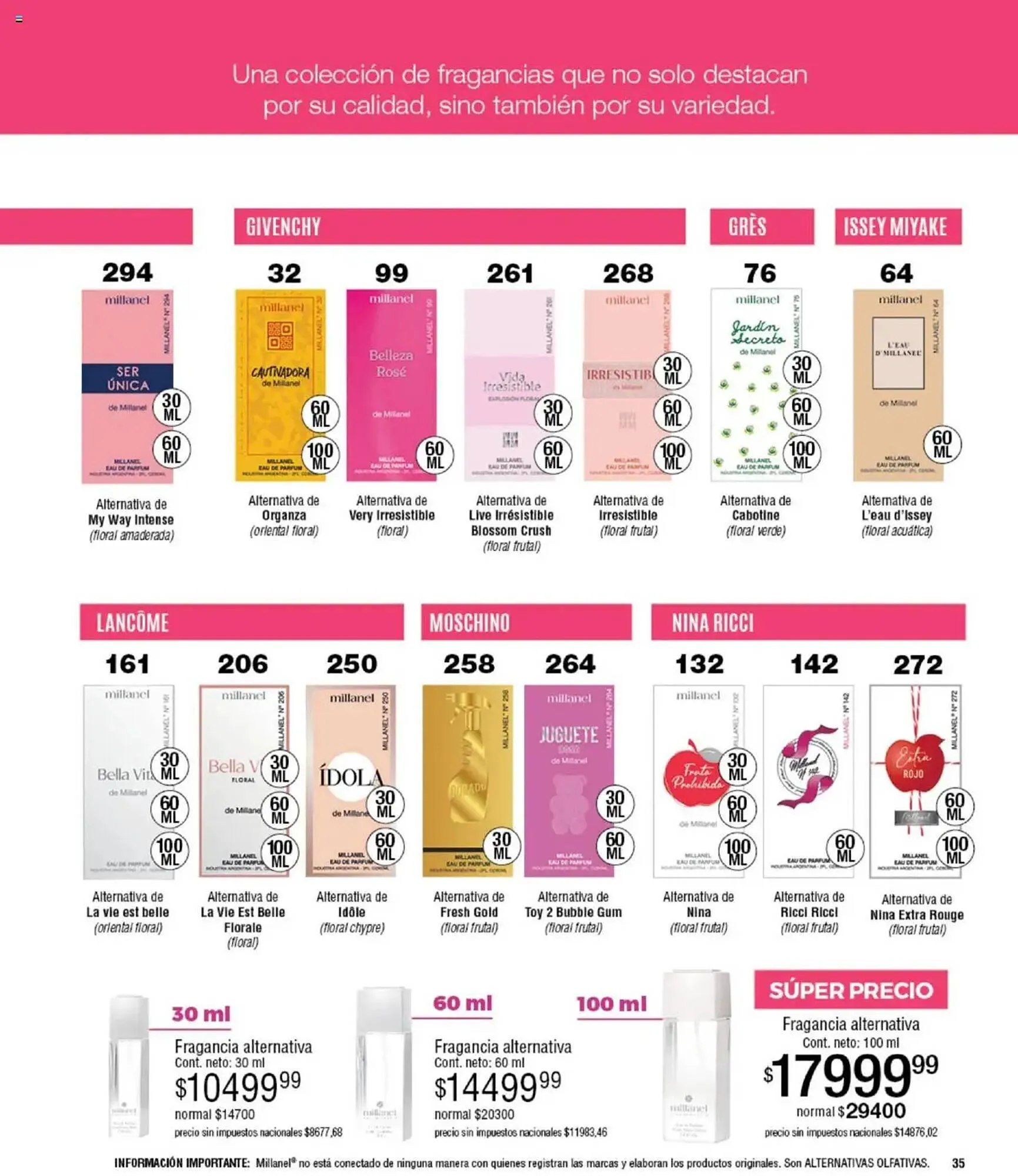 Ofertas de Catálogo Millanel Cosmética 15 de septiembre al 20 de octubre 2025 - Página 35 del catálogo