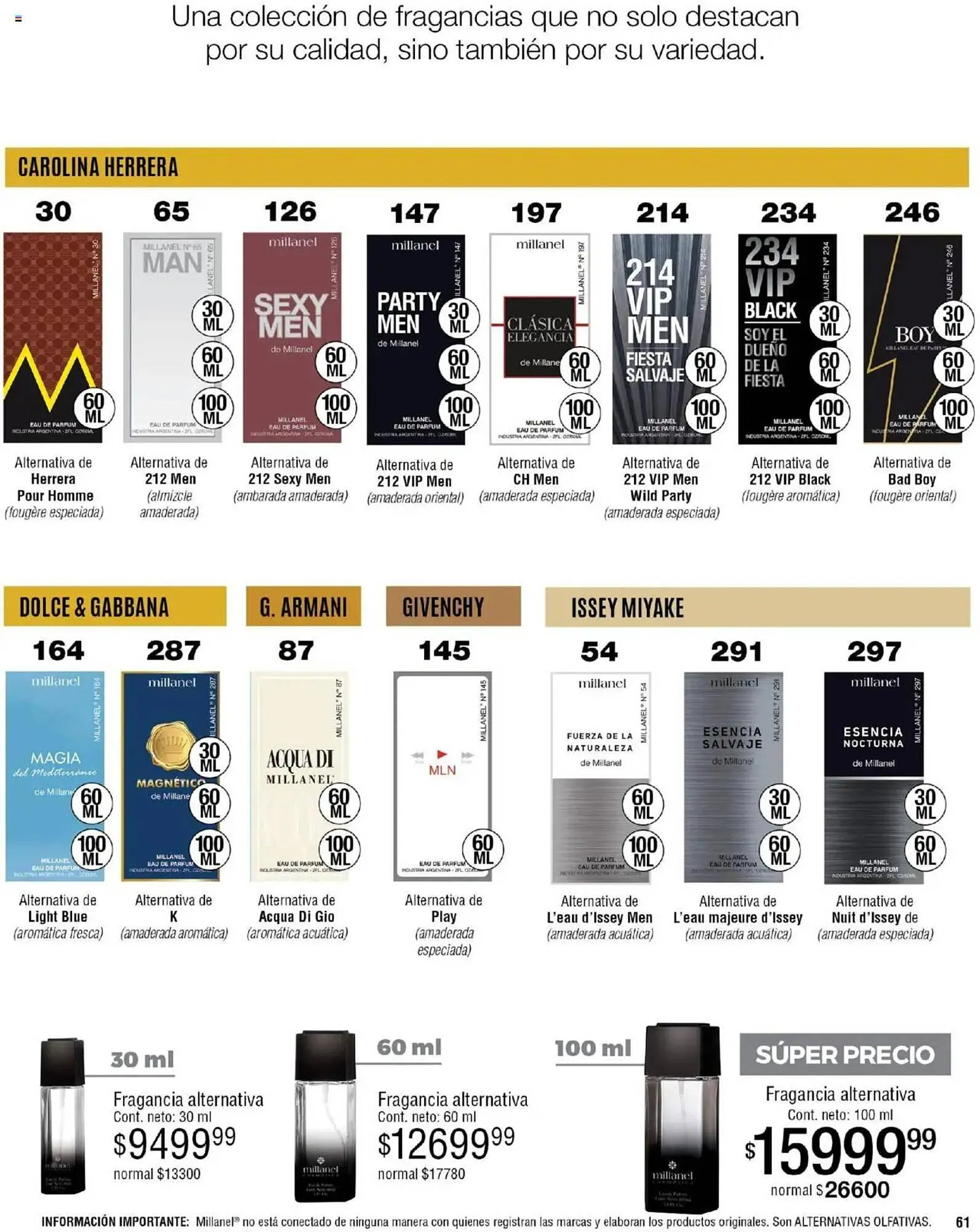 Ofertas de Catálogo Millanel Cosmética 31 de marzo al 27 de abril 2025 - Página 61 del catálogo