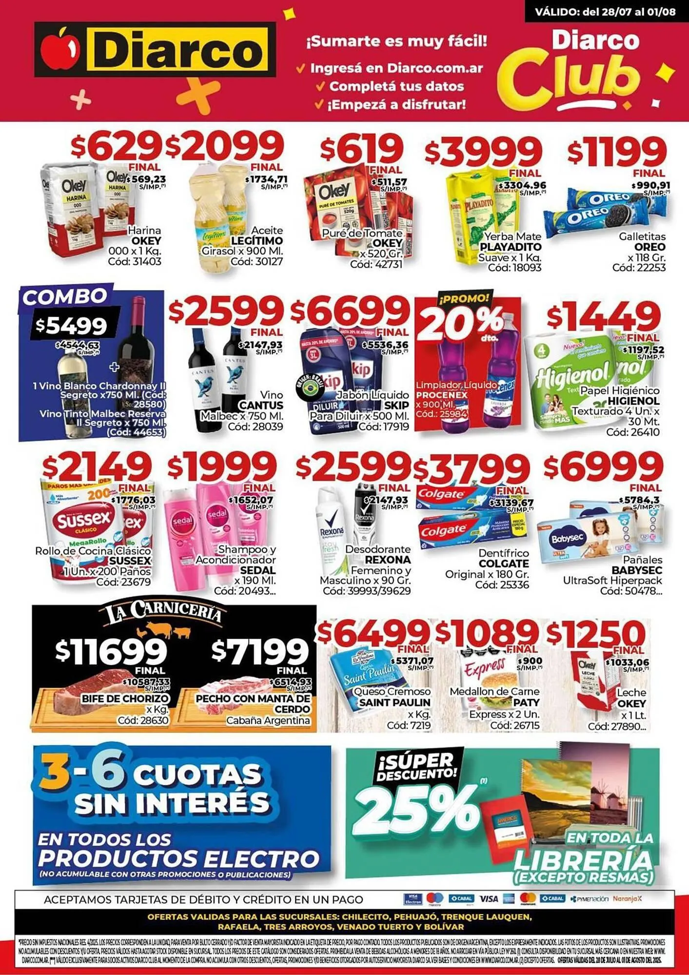 Ofertas de Catálogo Diarco 28 de julio al 1 de agosto 2025 - Página 1 del catálogo