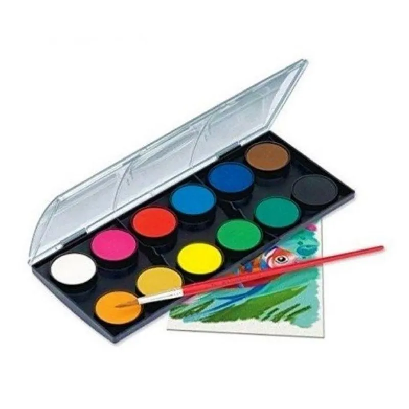 ACUARELAS X12 EST. PLAST.