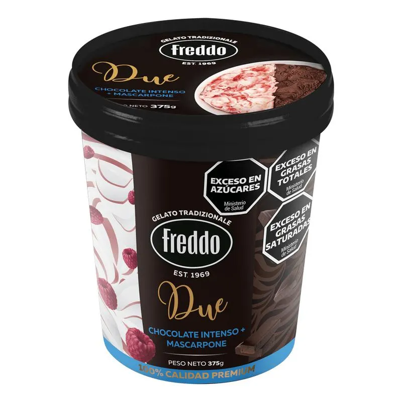 Helado Due Chocolate y Mascarpone Freddo 500ml