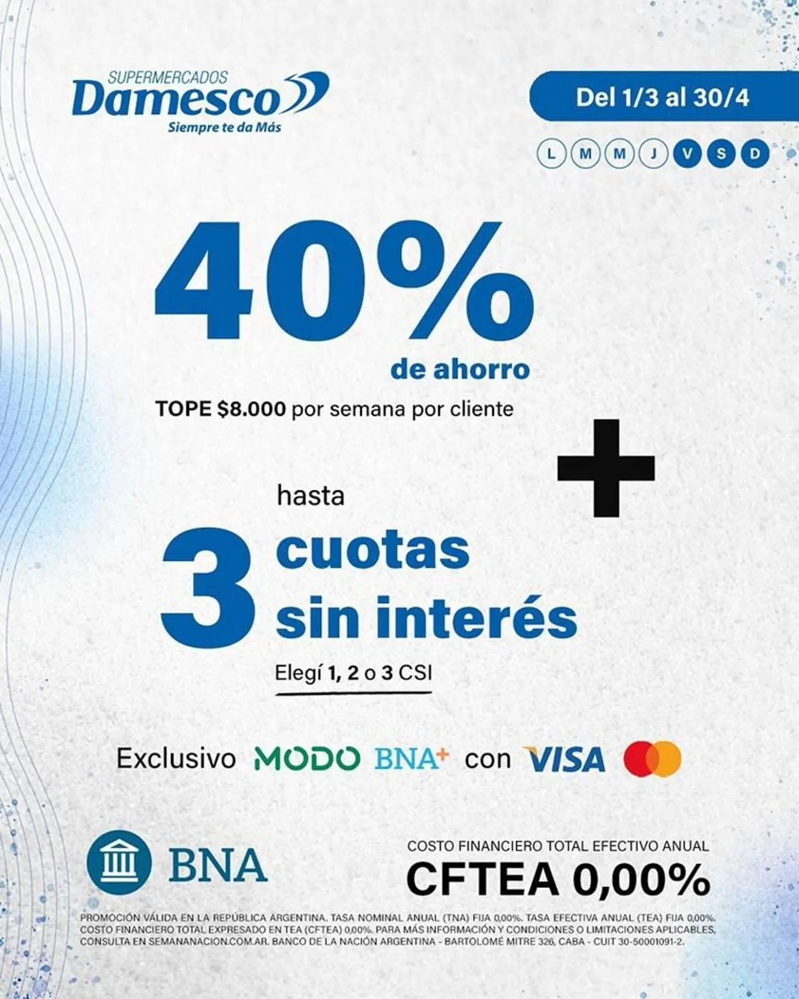 Ofertas de Catálogo Supermercados Damesco 24 de marzo al 30 de abril 2025 - Página 1 del catálogo