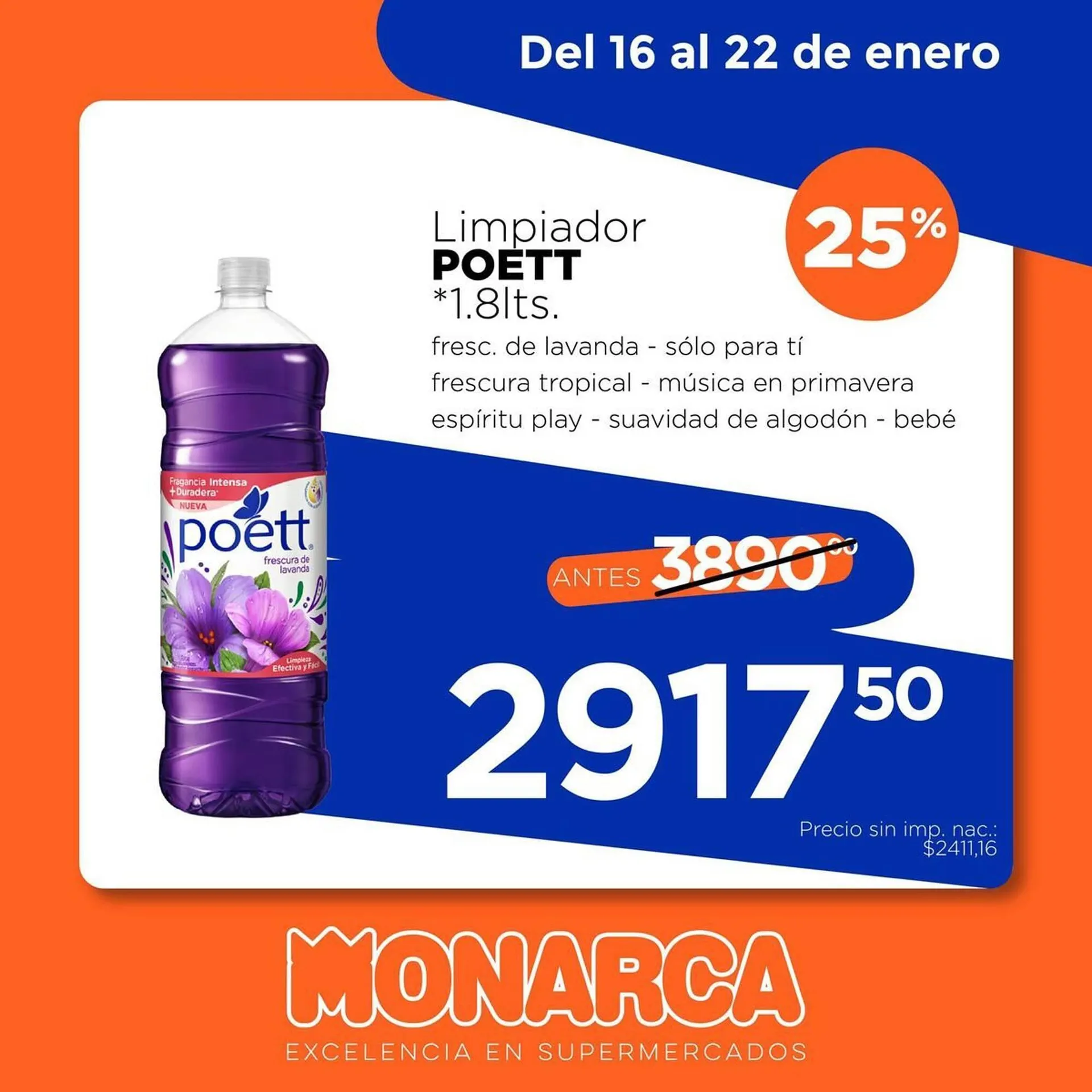 Ofertas de Catálogo Supermercados Monarca 19 de enero al 22 de enero 2026 - Página 9 del catálogo