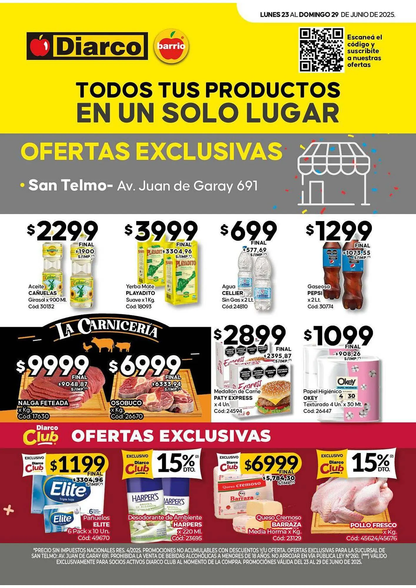 Ofertas de Catálogo Diarco 23 de junio al 29 de junio 2025 - Página 1 del catálogo