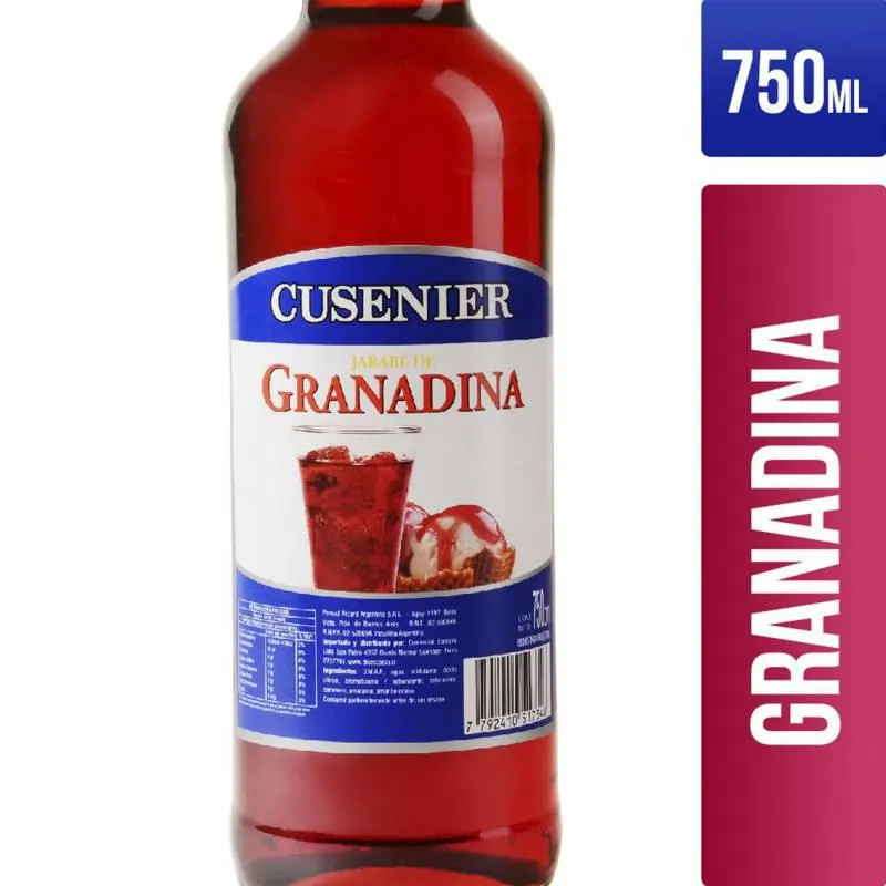 Refresco Granadina Cusenier x 750 cc.