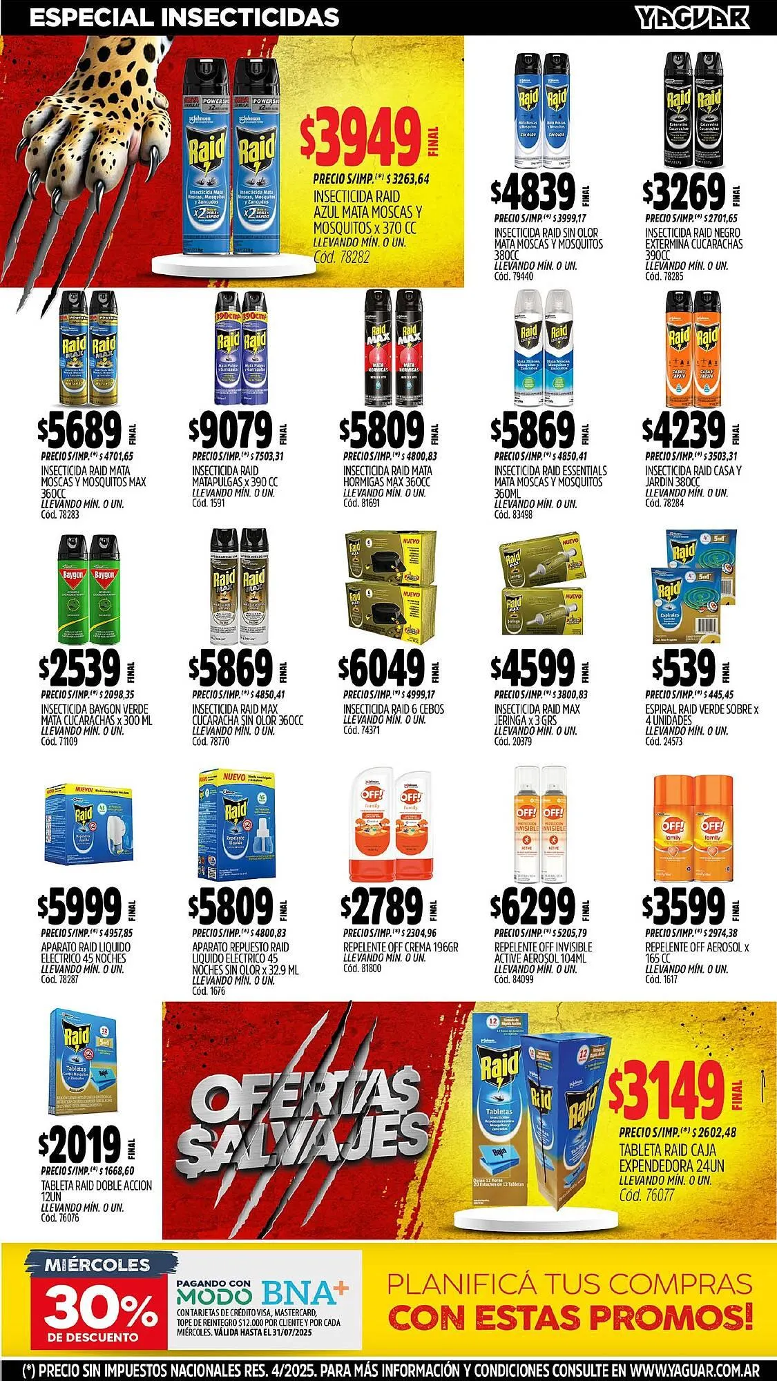 Ofertas de Catálogo Supermercados Yaguar 11 de agosto al 18 de agosto 2025 - Página 31 del catálogo