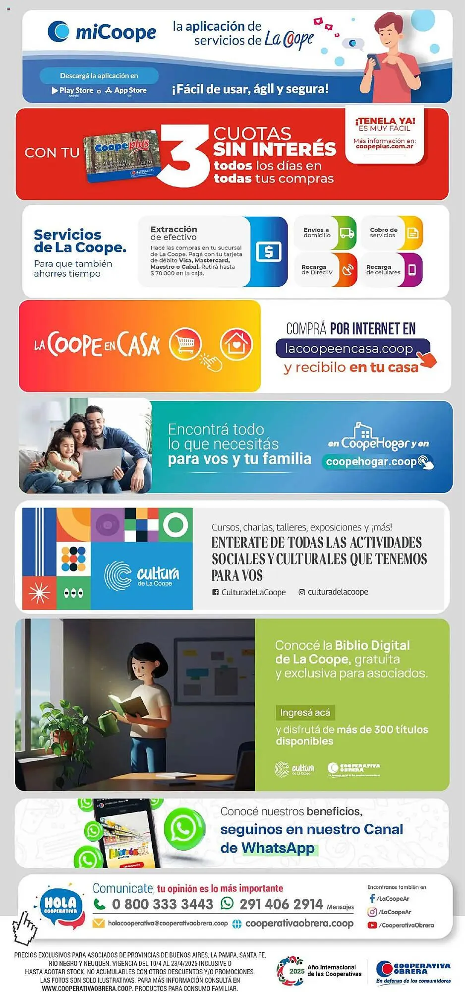 Ofertas de Catálogo Cooperativa Obrera 10 de abril al 23 de abril 2025 - Página 9 del catálogo