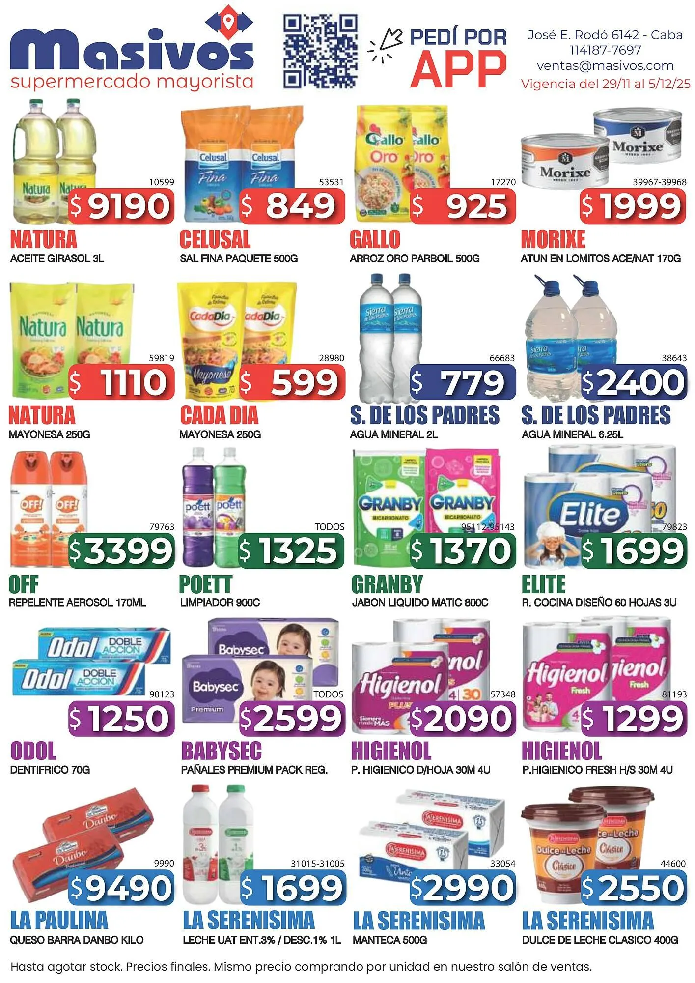 Ofertas de Catálogo Masivos 29 de noviembre al 5 de diciembre 2025 - Página 1 del catálogo