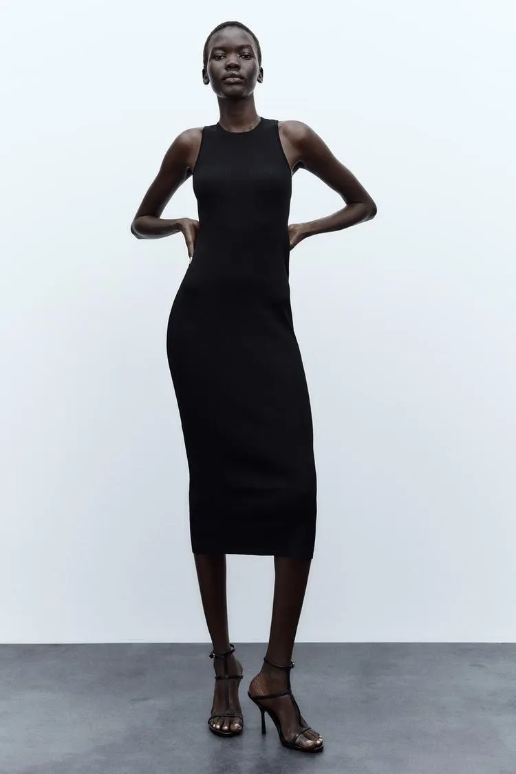 VESTIDO MIDI ENCAJE ESPALDA