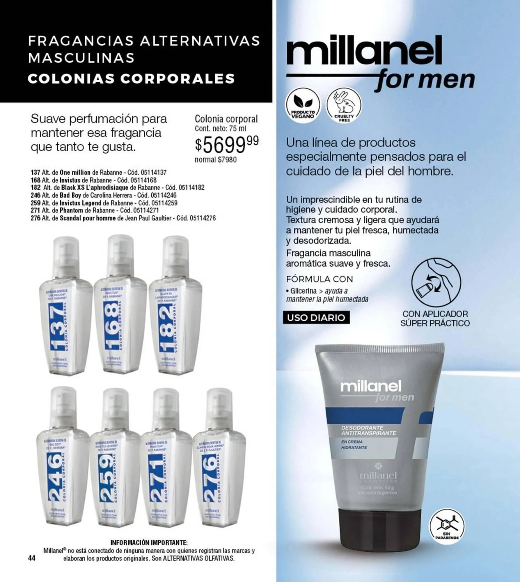 Ofertas de Catálogo Millanel Cosmética 3 de marzo al 30 de marzo 2025 - Página 44 del catálogo