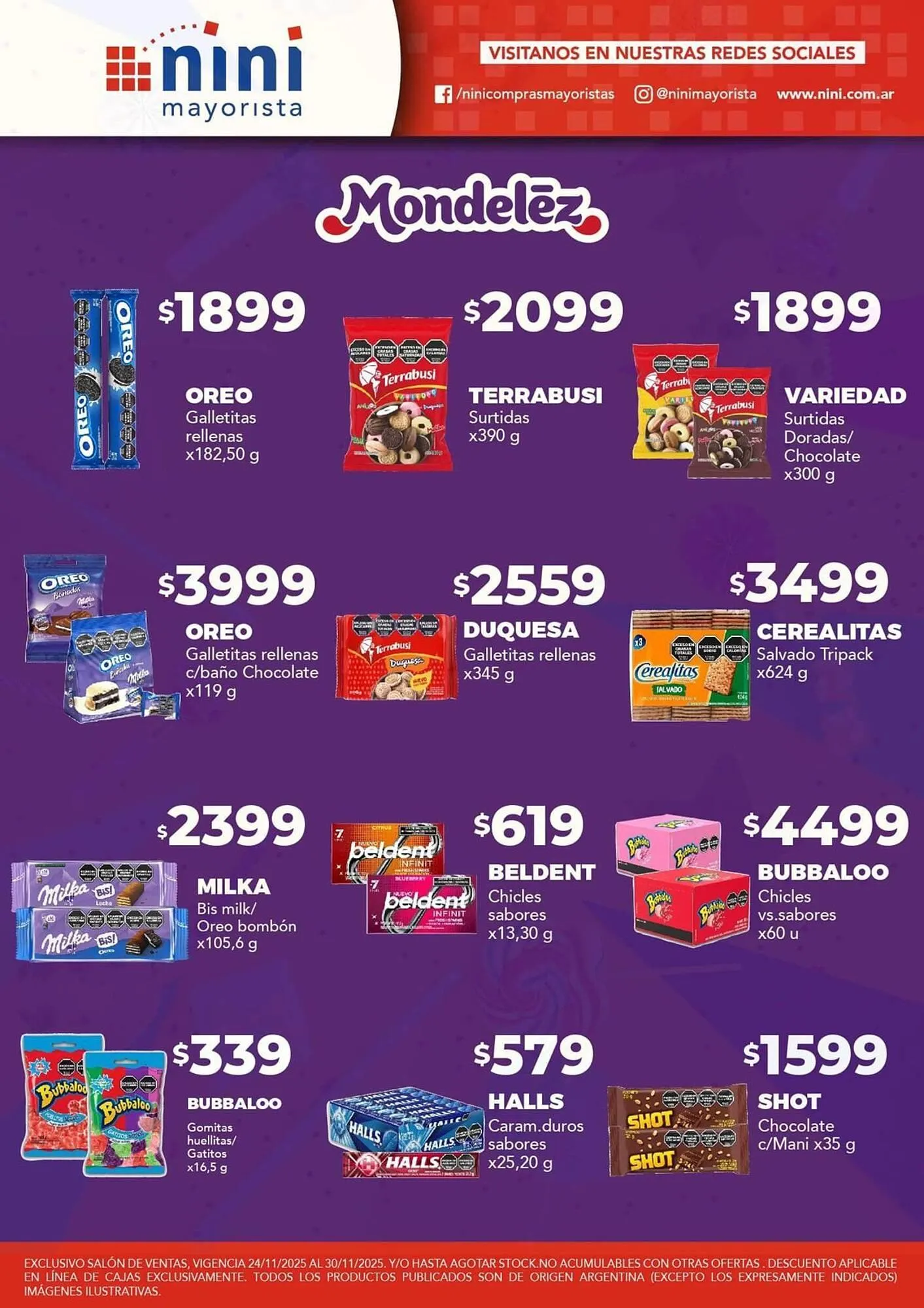 Ofertas de Catálogo Nini Mayorista 24 de noviembre al 30 de noviembre 2025 - Página 30 del catálogo