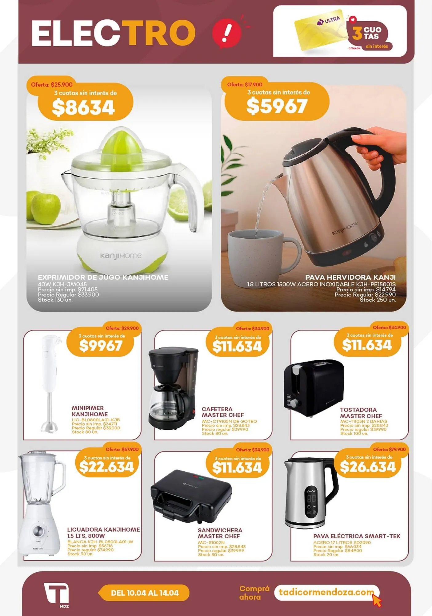 Ofertas de Catálogo Supermercados Tadicor 10 de abril al 14 de abril 2026 - Página 12 del catálogo