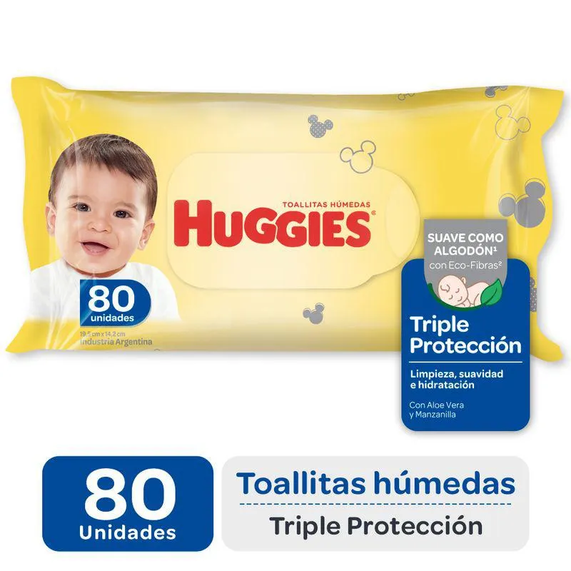Toallitas Húmedas Huggies Triple Protección 80 Un.