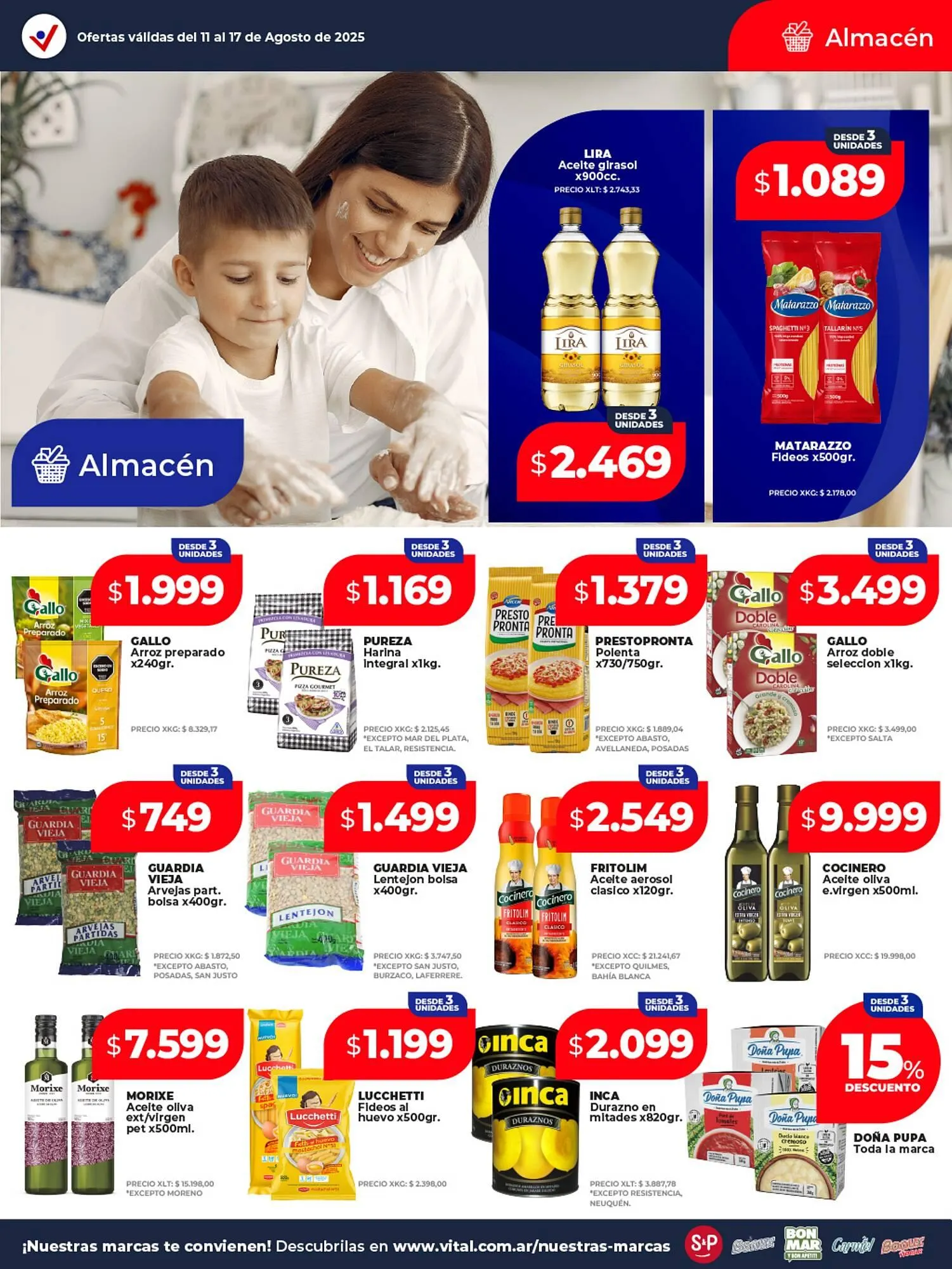 Ofertas de Catálogo Supermayorista Vital 11 de agosto al 17 de agosto 2025 - Página 15 del catálogo