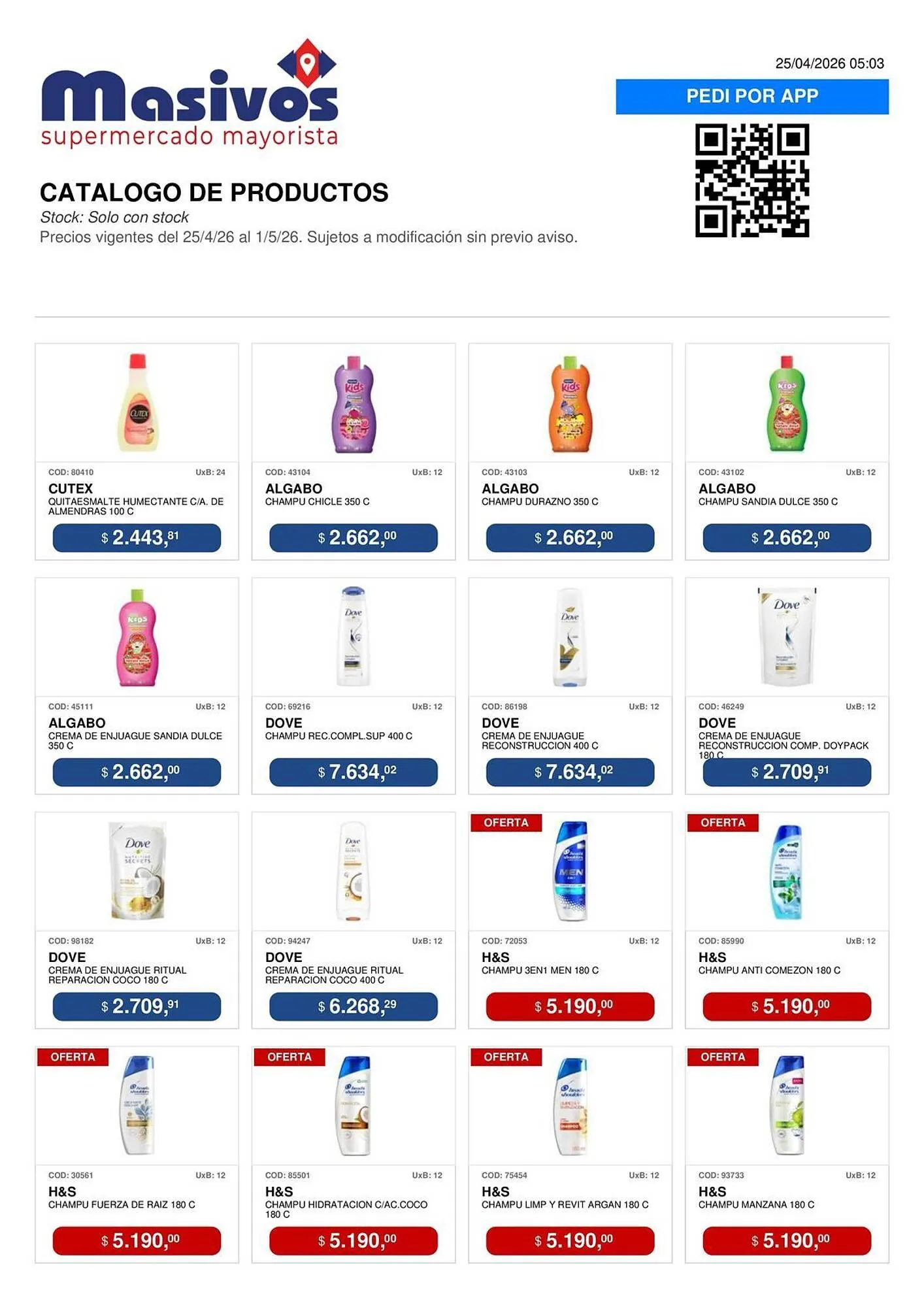 Ofertas de Catálogo Masivos 25 de abril al 1 de mayo 2026 - Página 119 del catálogo