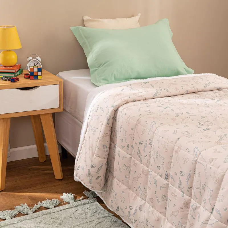 Acolchado 1 Plaza Animales y Corderito